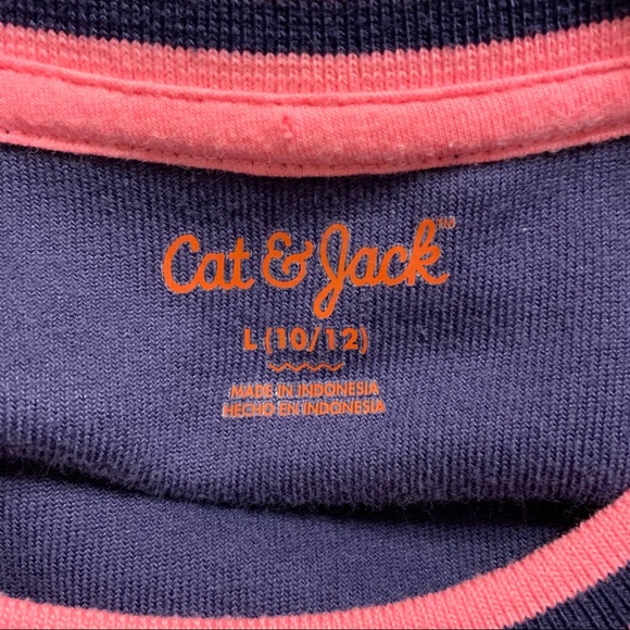 Cat & Jack Terry Cloth Navy Blue Dress-Size 10/12 - Picture 2 of 8